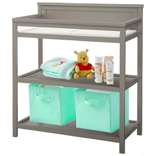 yellow Costzon 35 Changing Table Top Dresser Infant Baby Nursery Diaper Station Kit 