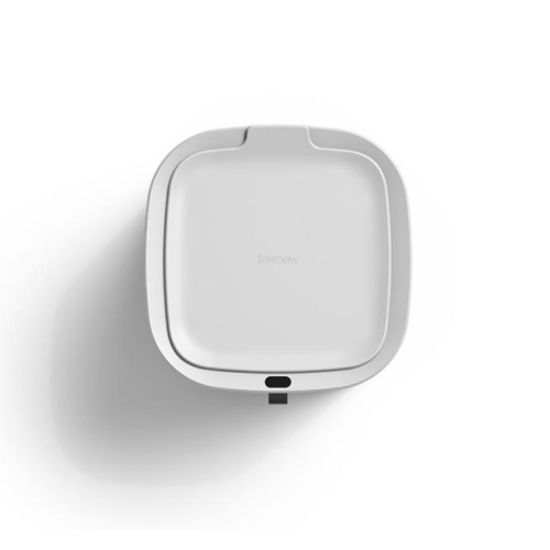 Townew T Air X Auto-sealing Smart Trash Can with Motion Sensor Lid - 13.5L Capacity - White
