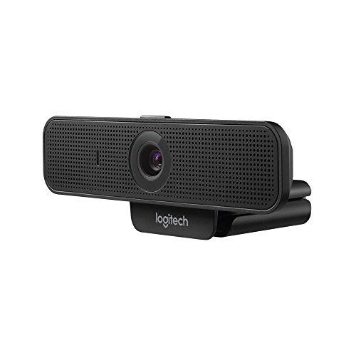 LOGITECH Webcam with HD Video and Built-In Stereo Microphones, black - 960-001075