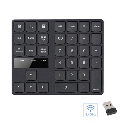 35 Keys 2.4Ghz Wireless Rechargeable battery Numeric Keypad Keyboard
