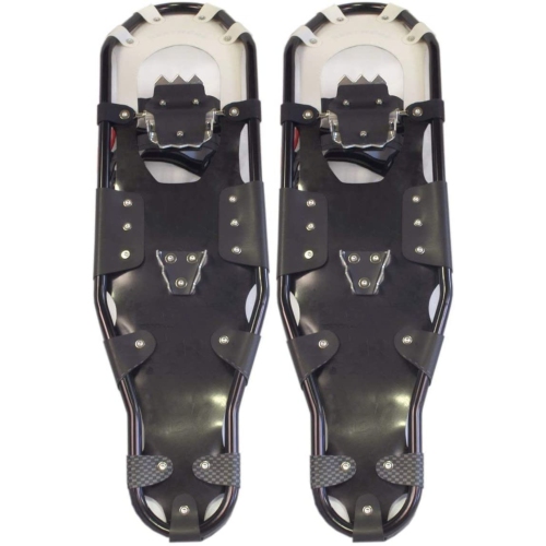 SNOWTREK Aluminum Snowshoes for Youth and Adults, Snow Shoes with Carrying Bag - Size 34