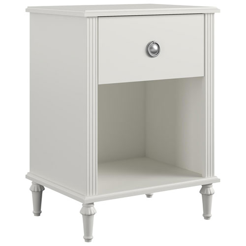 legaspi 1 drawer nightstand white