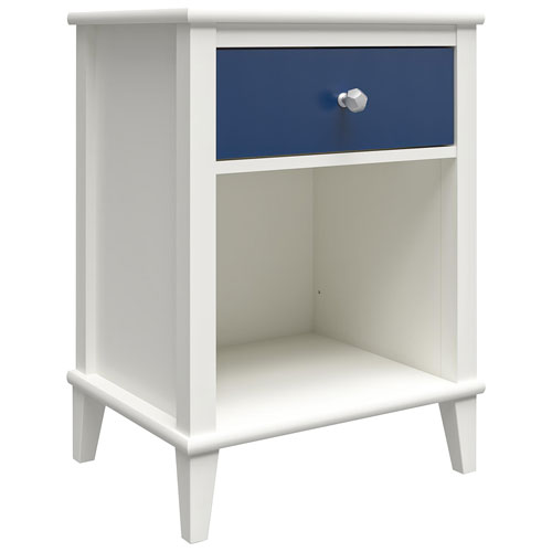 Monarch Hill Poppy Contemporary 1-Drawer Kids Nightstand - Blue