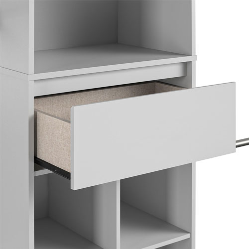 Little Seeds Adjustable Kids Closet Organizer System - Dove Grey