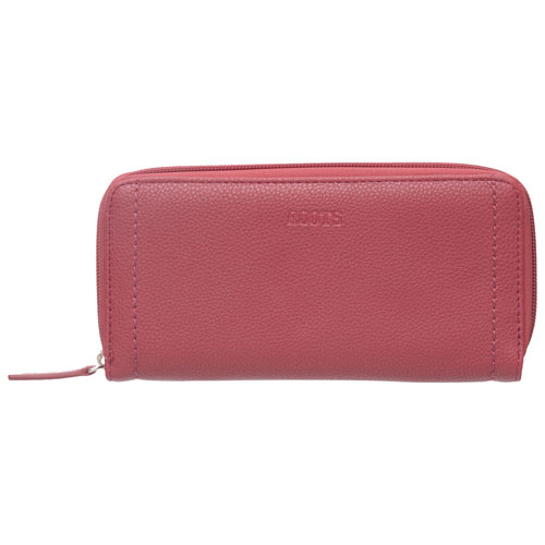 Roots Holly RFID Leather Card Holder Clutch - Red