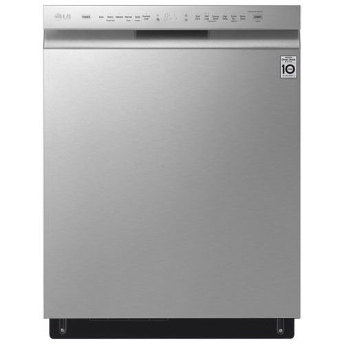Lave-vaisselle encastrable 24 po 48 dB avec troisième panier de LG Electronics - Inox