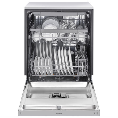 LG 24" 48dB Built-In Dishwasher with Third Rack - Stainless Steel