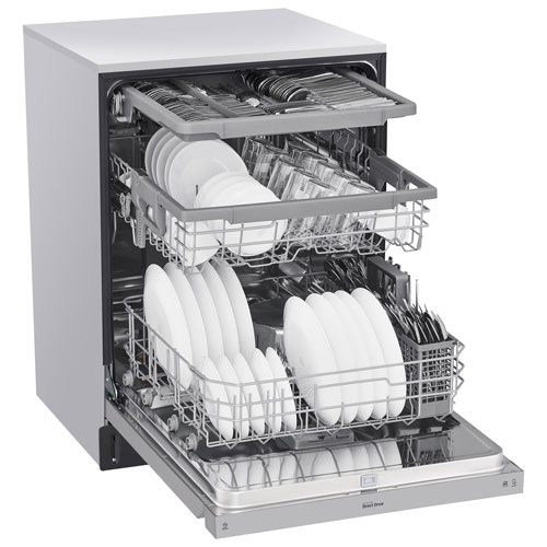 LG 24" 48dB Built-In Dishwasher with Third Rack - Stainless Steel