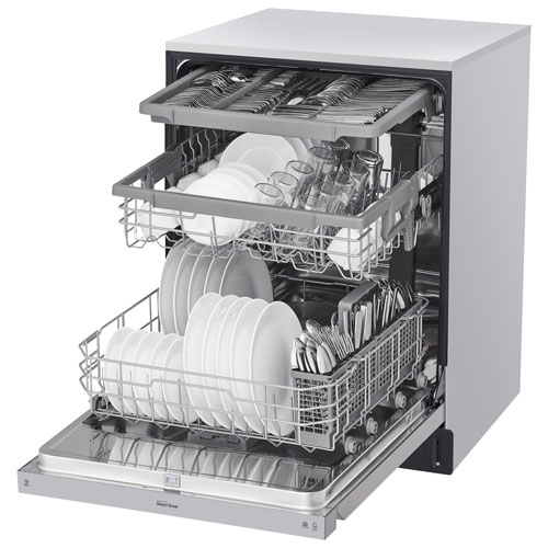 LG 24" 48dB Built-In Dishwasher with Third Rack - Stainless Steel