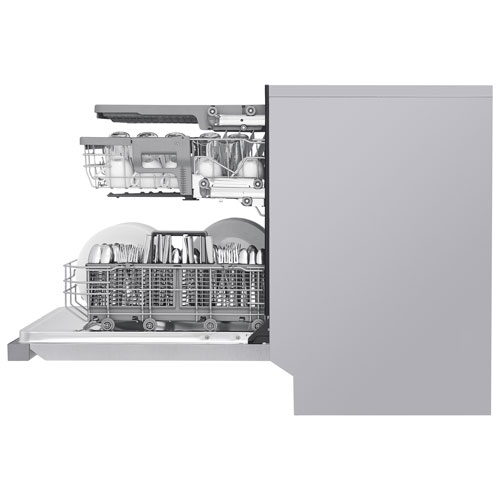 LG 24" 48dB Built-In Dishwasher with Third Rack - Stainless Steel