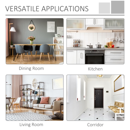 HOMCOM – buffet de buffet de buffet, armoire de rangement de cuisine champêtre avec porte et tiroir de grange rustique, chêne foncé