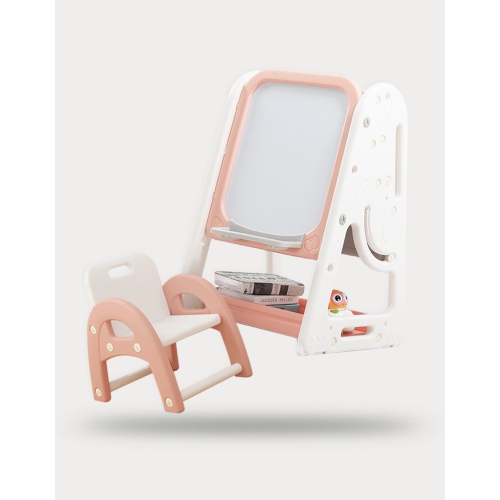 NEMIBABY  Multi-Function Easel & Bookshelf In Pink