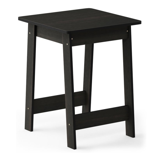 Furinno Contemporary Engineered Wood Beginning End Table in Espresso