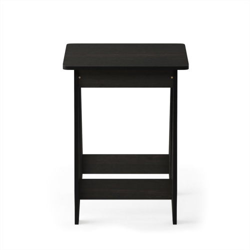 Furinno Contemporary Engineered Wood Beginning End Table in Espresso