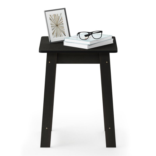 Furinno Contemporary Engineered Wood Beginning End Table in Espresso