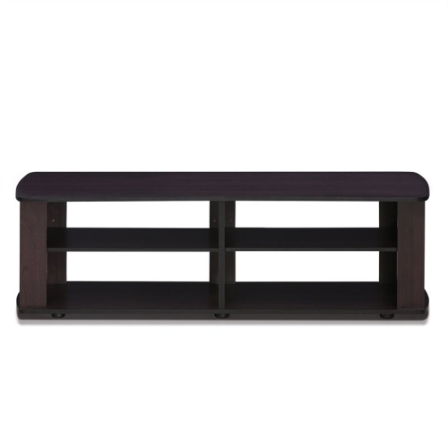 Furinno Nelly Wood Entertainment Center TV Stand in for TV up to 50" Dark Walnut