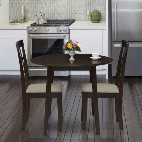 Furinno Abbott Engineered Wood L-Shape Desk with Bookshelf in Espresso/Black