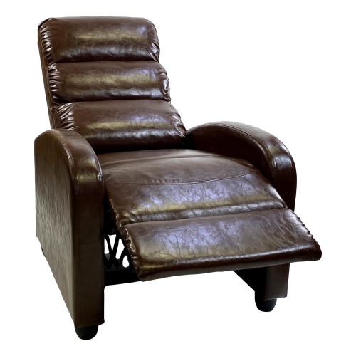 Fauteuil inclinable à dossier manuel en similicuir Euroluxe de ViscoLogic