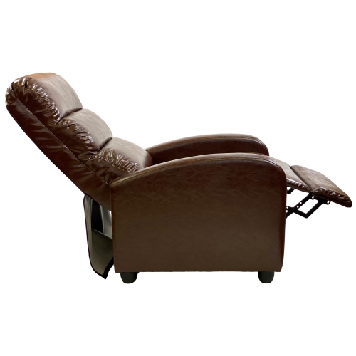 Fauteuil inclinable à dossier manuel en similicuir Euroluxe de ViscoLogic