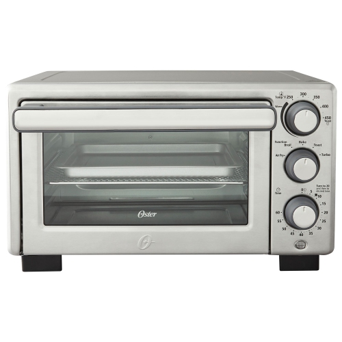 Oster Air Fry Convection Toaster Oven - 0.38 Cu. Ft. - Silver