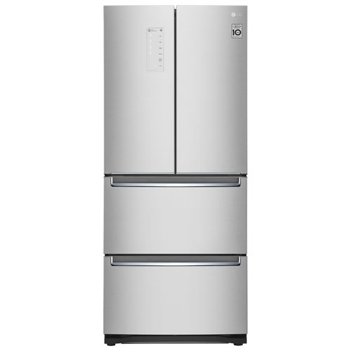 LG 27" 14.3 Cu. Ft. French Door Refrigerator - Platinum Silver
