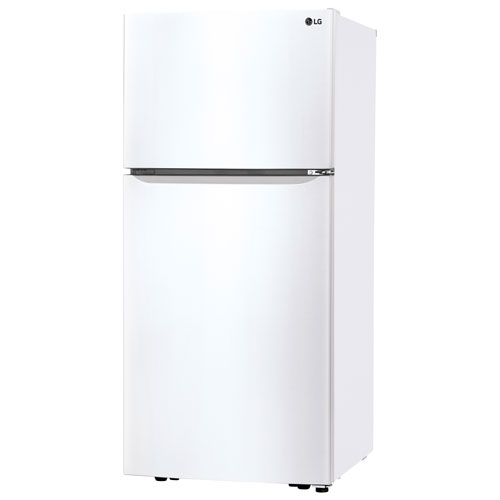 Réfrigérateur à congélateur supérieur 20,2 pi³ 30 po à éclairage DEL de LG - Blanc