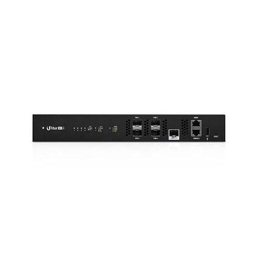 Ubiquiti UFiber 4-port GPON Optical Line Terminal - Rackmountable - Black