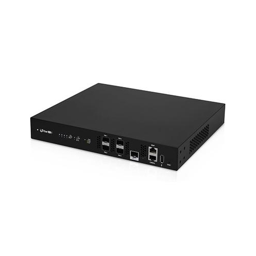 Ubiquiti UFiber 4-port GPON Optical Line Terminal - Rackmountable - Black