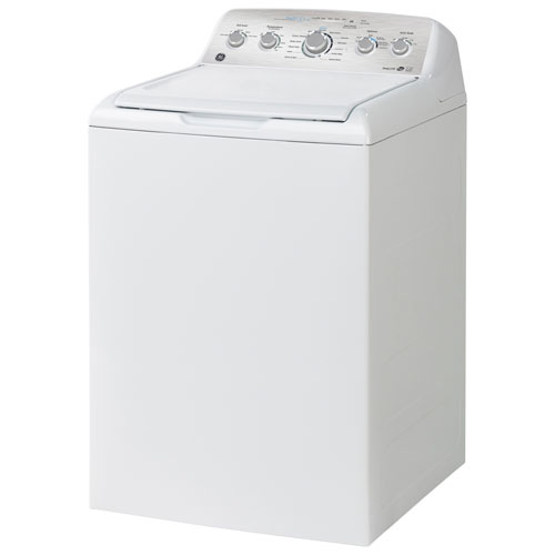GE 4.9 Cu. Ft. High Efficiency Top Load Washer (GTW490BMRWS) - White