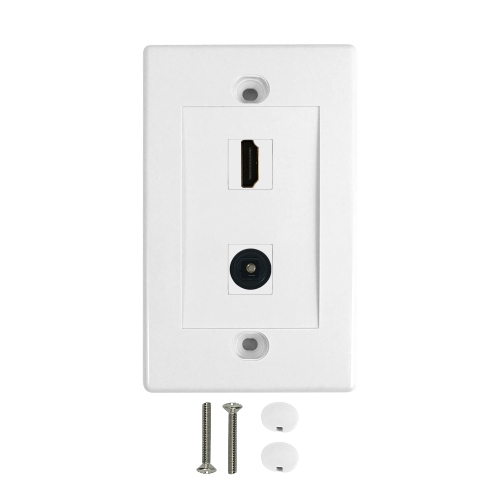 Commercial Electric plaque murale pour câble HDMI et coaxial