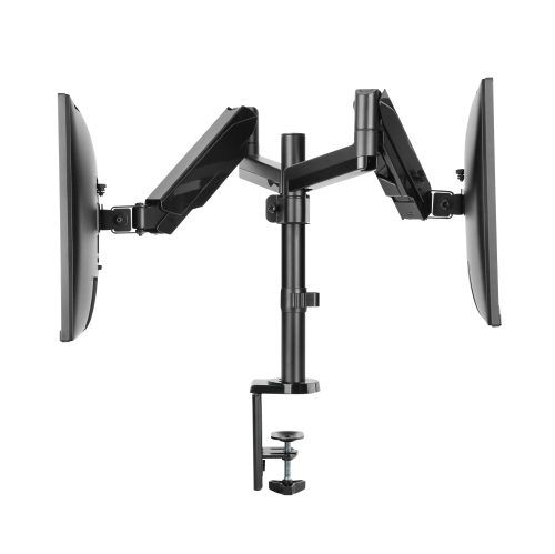 Uplite Ergonomic Height Adjustable Stand Gas Spring Dual LCD Monitor Desk Mount Articulating Arm for 2 Screen up to 32"