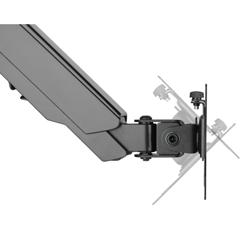 Uplite Ergonomic Height Adjustable Stand Gas Spring Dual LCD Monitor Desk Mount Articulating Arm for 1 Screen up to 32"