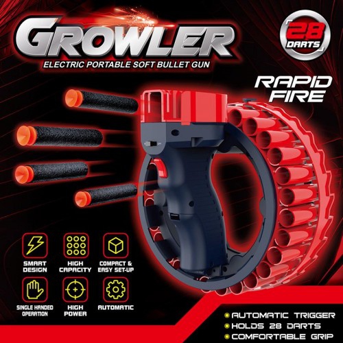 GROWLER Automatic Electric 28 Dart Rapid Fire Blaster Launcher | Best Buy  Canada