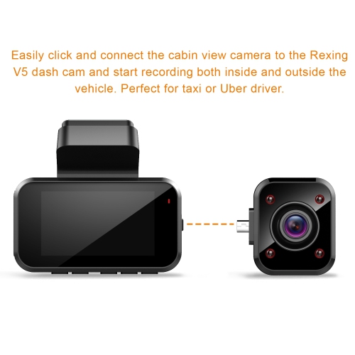 Caméra Rexing Cabin View pour V5 Premium 4K Dash Cam Modulaire