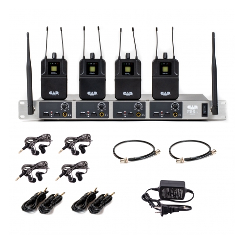 CAD GXLIEM4 Quad Wireless In-Ear Monitor System