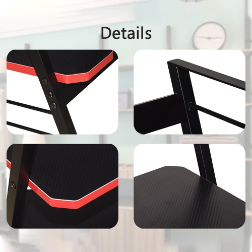 3-Tier Bookshelf Bookcase, Storage Shelves for Books and Plants, Metal Frame Home Office Display Rack