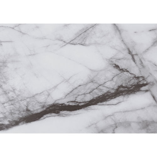 Monarch Tapered-Leg 47.25"W Computer Desk with Hutch - White Marble/Black