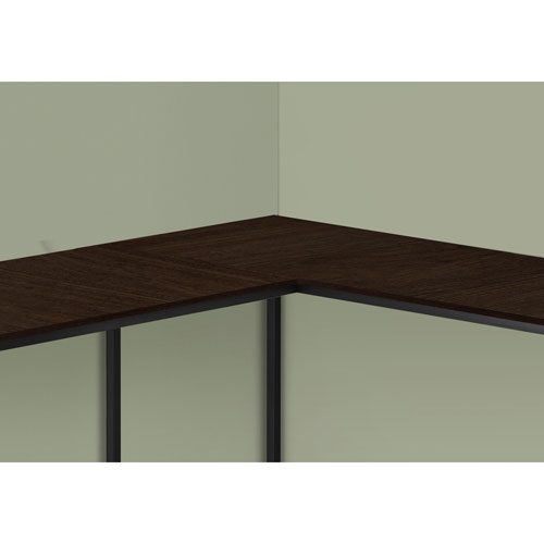 Monarch Corner 58.25"W Computer Desk - Espresso/Black