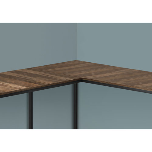 Monarch Corner 58.25"W Computer Desk - Brown/Black