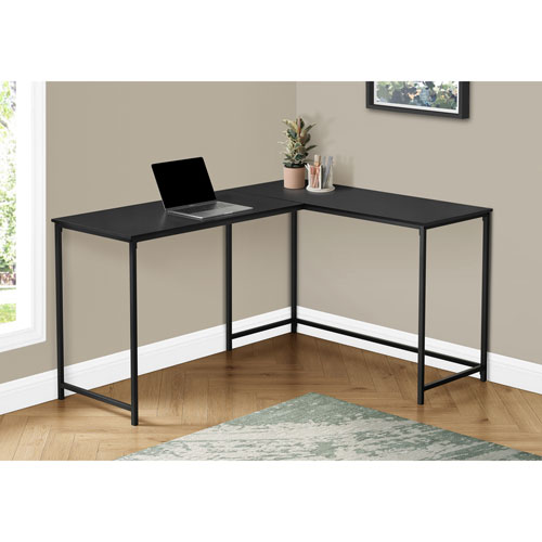 Monarch Corner 58.25"W Computer Desk - Black