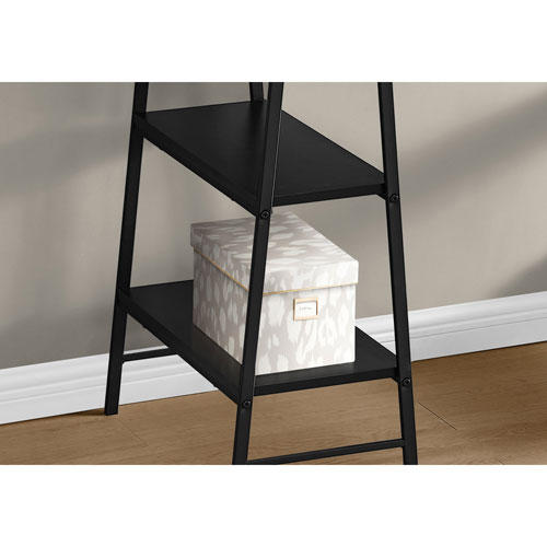 Monarch 47.25"W Computer Desk with 4 Shelves - Black