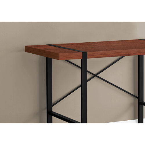 Monarch 49"W Computer Desk - Cherry/Black