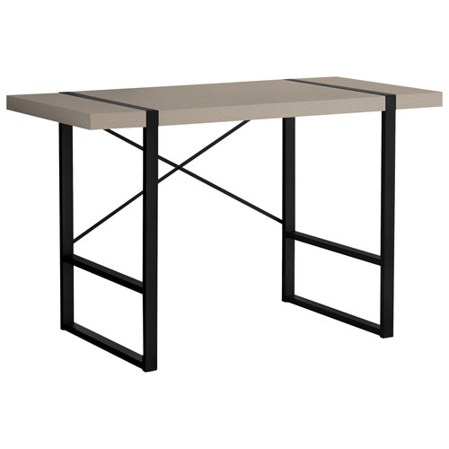 Monarch 49"W Computer Desk - Taupe/Black