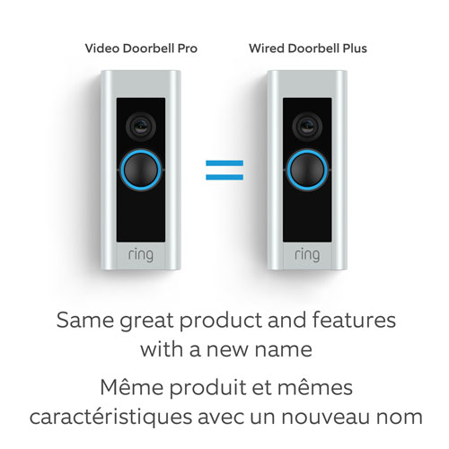 Ring Wi-Fi Video Wired Doorbell Plus - Satin Nickel