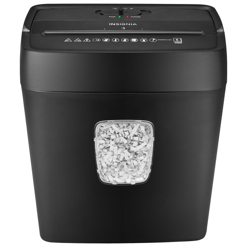 Déchiqueteuse à coupe croisée de 6 feuilles d'Insignia