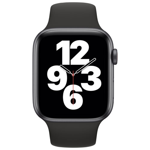 Apple Watch SE (GPS + Cellular) 44mm Space Grey Aluminum Case with Black Sport Band by APPLE - Refurbished condition - Image 2