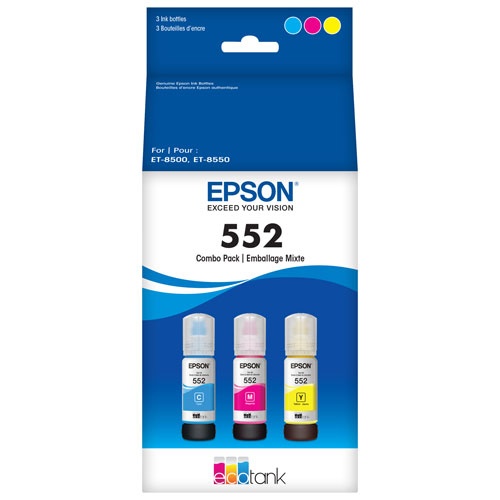 Epson T552 Colour Ink - 3 Pack