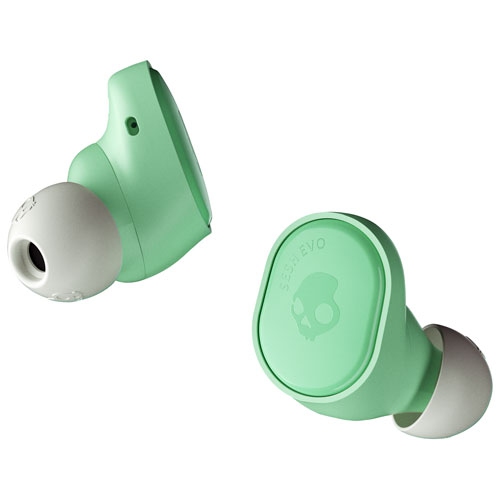 Remis à neuf - Écouteurs boutons 100 % sans fil à isolation sonore Sesh Evo de Skullcandy - Menthe pure