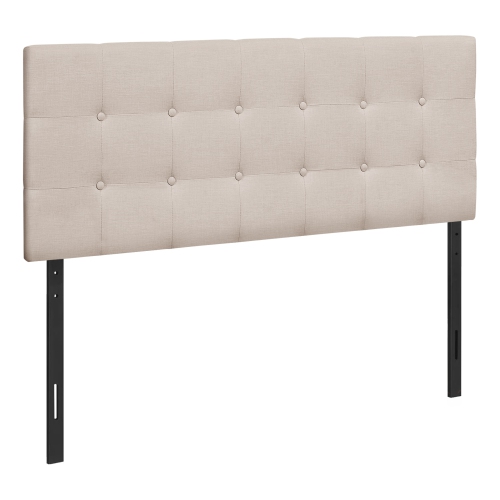 MONARCH  Specialties I 6004F Bed - Full Size / Linen Headboard Only In Beige