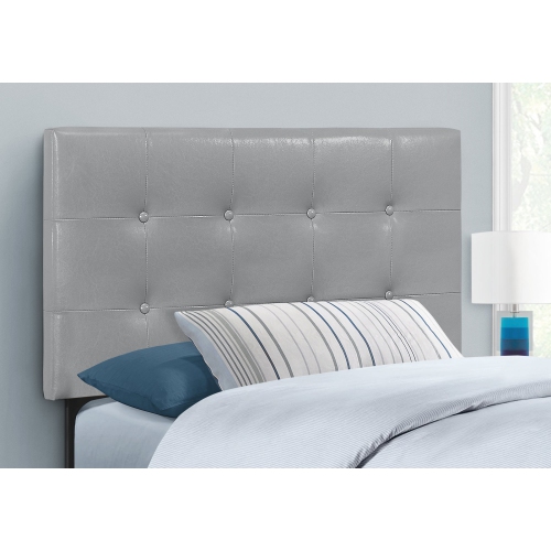 Monarch Specialties I 6001t Bed Twin, Leather Bed Headboard Twin